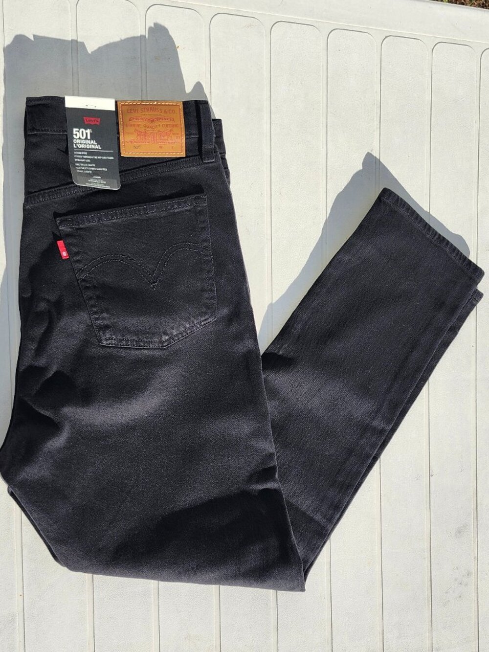 Levi’s 501 Original Jeans 30x32 BNWT Black Sprout Denim Button Fly